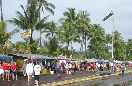 Vendors at Outrigger race in Hilo